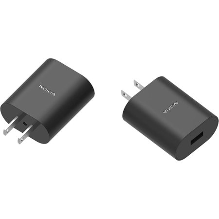 Official Nokia 10W Fast Wall Charger - US Plug - Black