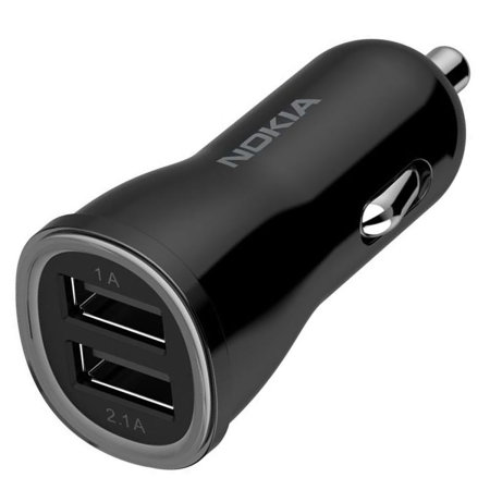 Official Nokia Universal Dual Port Car Charger - Black