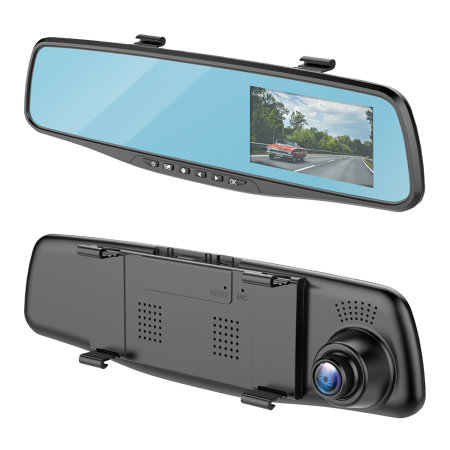 front and rear view mirror dash cam