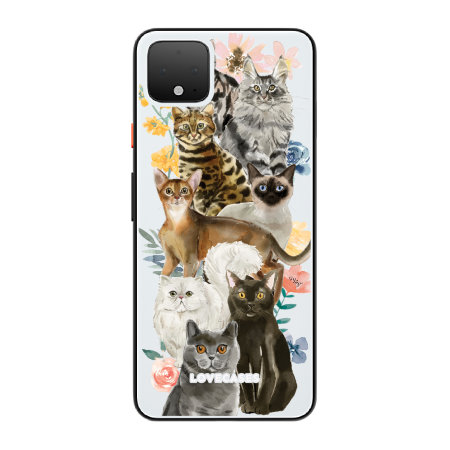 LoveCases Google Pixel 4 Cats Clear Phone Case