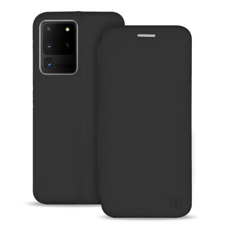 Olixar Soft Silicone Samsung Galaxy S20 Ultra Wallet Case - Black