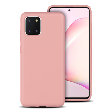 Olixar Samsung Galaxy Note 10 Lite Soft Silicone Skal - Pastellrosa