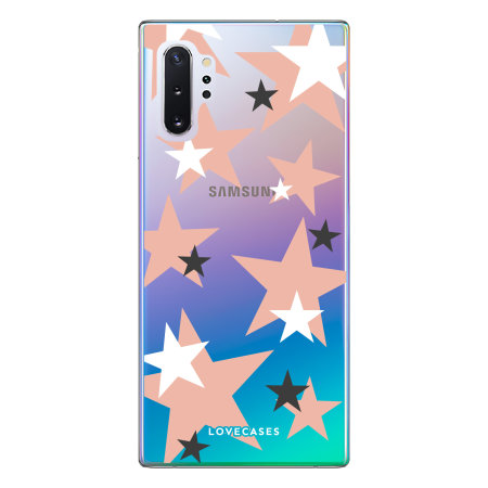 LoveCases Samsung Galaxy Note 10 Plus Gel Case - Pink Stars