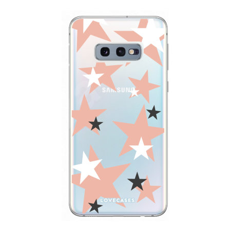 LoveCases Samsung Galaxy S10e Gel Case - Pink Stars
