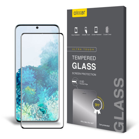 Olixar Samsung Galaxy S20 sak Kompatibel Glass beskyttelsesfilm