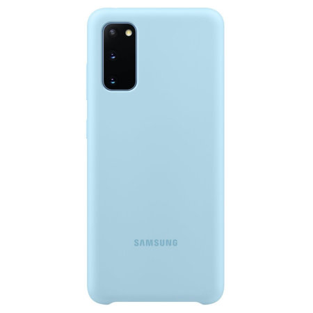 Offizielle Silicone Cover Samsung Galaxy S20 Hülle - Himmelblau