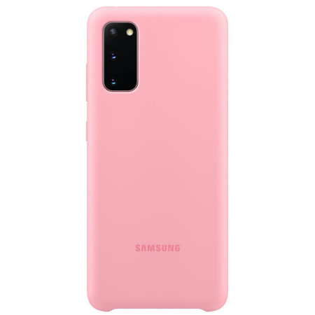 Officiële Silicone Cover Samsung Galaxy S20 Hoesje - Roze