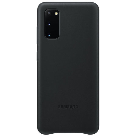 Official Samsung Galaxy S20 Leather Cover Case - Black