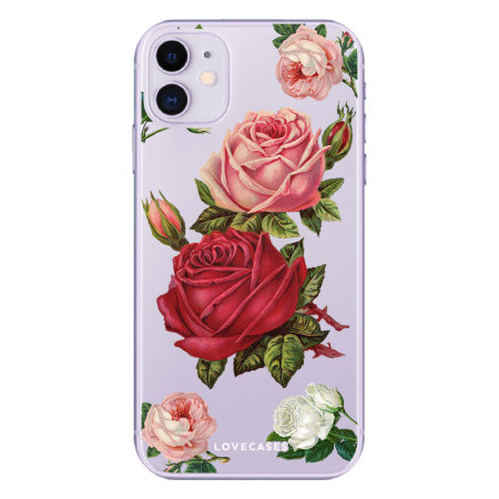 LoveCases iPhone 11 Roses Clear Phone Case