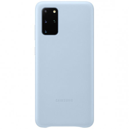 Offizielle Leather Cover Samsung Galaxy S20 Plus Tasche - Himmelblau