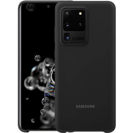 Betinget detail håndled Official Samsung Galaxy S20 Ultra Silicone Cover Case - Black