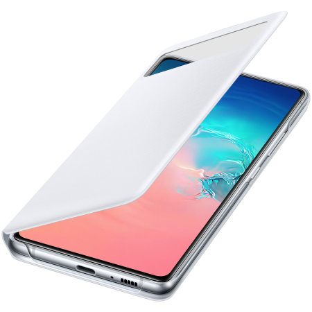 Accepteret Sprængstoffer bunker Official Samsung Galaxy S10 Lite S-View Flip Cover Case - White