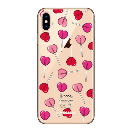 LoveCases iPhone XS Max Lollypop Love Clear Phone Case