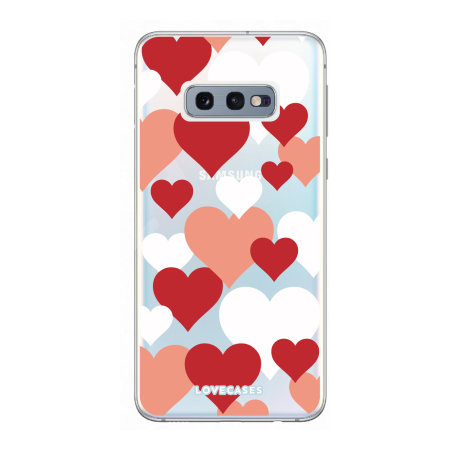 LoveCases Samsung S10e Love Hearts Clear Phone Case