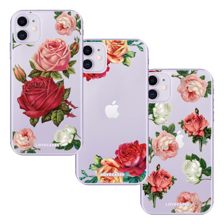 LoveCases iPhone 11 Rose Cases Trio Gift Pack - Clear Multi