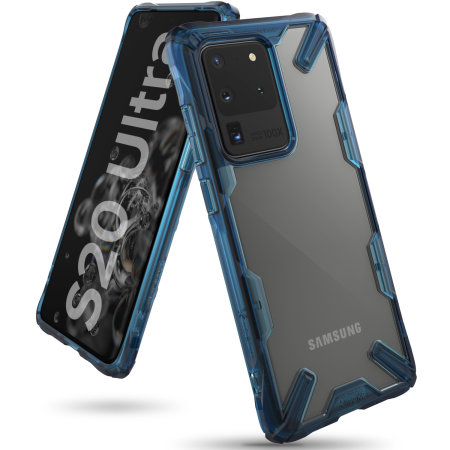 Ringke Fusion X Samsung Galaxy S20 Ultra Tough Case - Space Blue