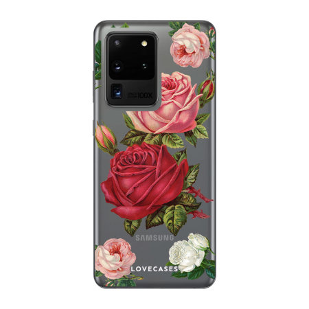 LoveCases Samsung Galaxy S20 Ultra Roses Clear Phone Case