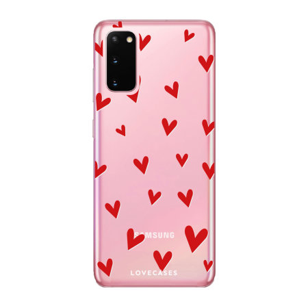LoveCases Samsung Galaxy S20 Deksel - hjerter
