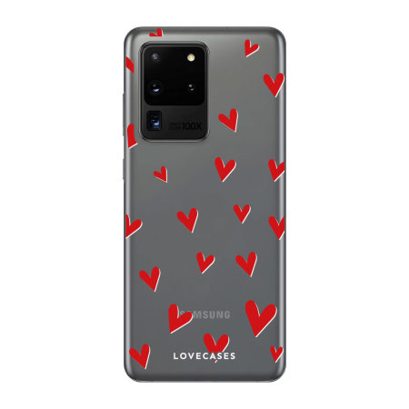 LoveCases Hearts Samsung Galaxy S20 Ultra Hülle - Herzen