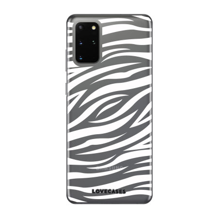 LoveCases Samsung S20 Plus Zebra Clear Phone Case
