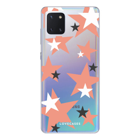 LoveCases Samsung Galaxy Note 10 Lite Gel Case - Pink Stars