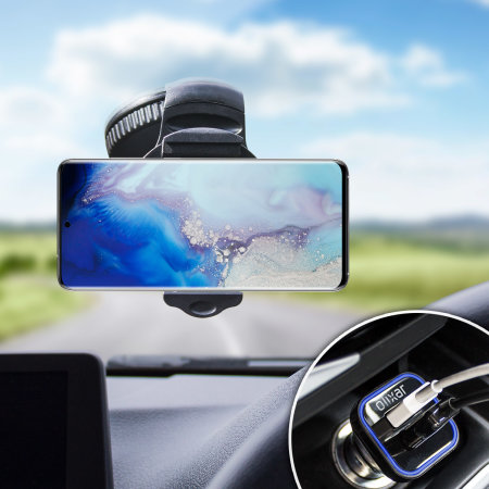 Olixar DriveTime Samsung Galaxy S20 Car Holder & Charger Pack