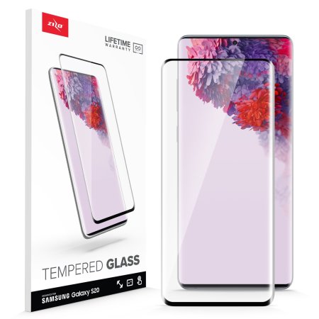 Zizo Galaxy S20 Displayschutzfolie Kante an Kante - Gehärtetes Glas