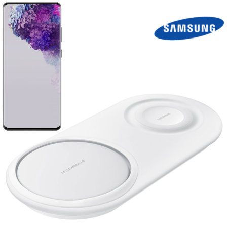 Officiële Galaxy S20 Ultra draadloos snel oplaadbaar duopad - Wit
