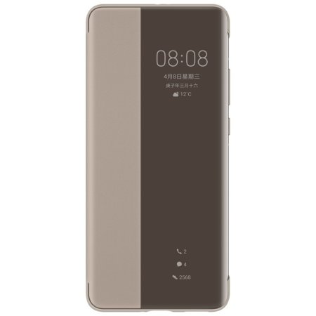Official Huawei P40 Pro Smart View Flip Cover Slim Case  - Khaki