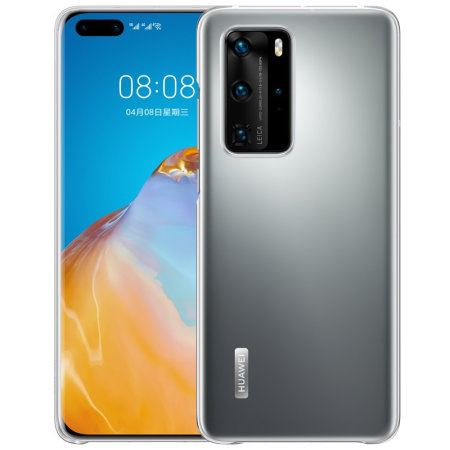 solide geur oppervlakte Official Huawei P40 Pro Back Cover Case - Clear
