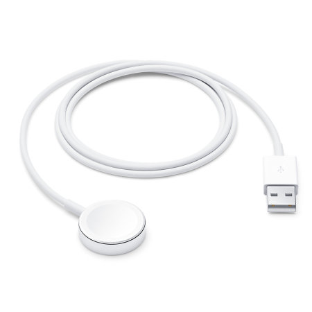 Official Apple Watch White 1M MagSafe USB-A Charging Cable