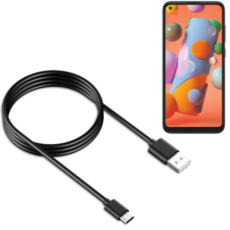 Official Samsung A11 USB-C & Sync Cable - 1.2m - Black