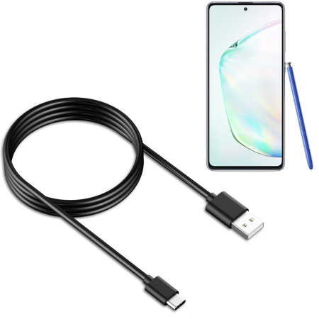 Influential Oxide Definitive Official Samsung Note 10 Lite USB-C Charge & Sync Cable - 1.2m - Black