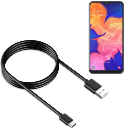 Official Samsung A10 Micro USB Charge & Sync Cable - 1m - Black