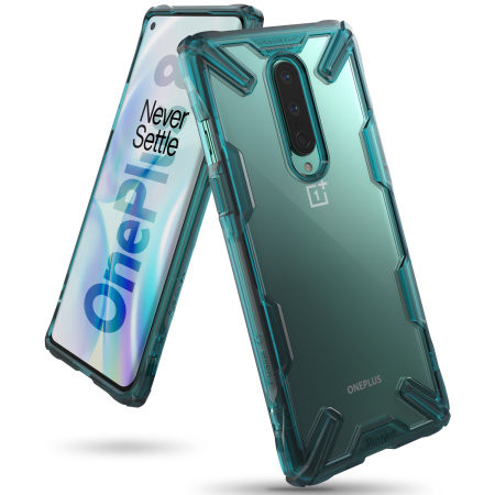 Ringke Fusion X OnePlus 8 Tough Case - Turquoise Green