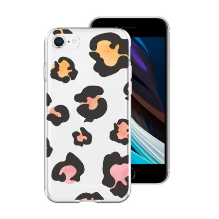 LoveCases iPhone SE 2020 Gel Case - Colourful Leopard
