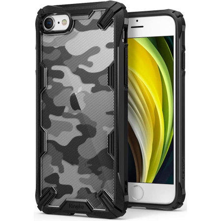 Ringke Fusion X Design iPhone SE 2020 Case - Camo Black