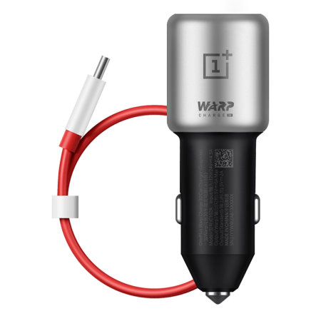 Official OnePlus Warp Charge 30W Car Charger & 1m USB-C Cable - Grey