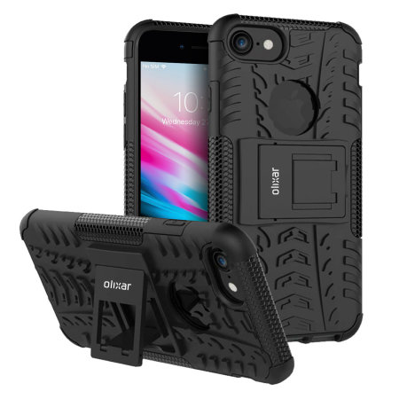 Olixar ArmourDillo iPhone 8 Protective Case - Black