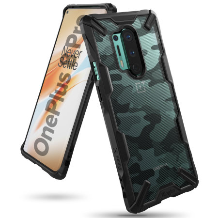 Ringke Fusion X Design OnePlus 8 Pro Case - Camo Black