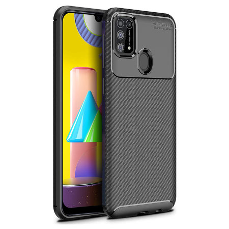 Olixar Carbon Fibre Samsung Galaxy M31 Case - Black