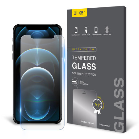 2-Pack Full Coverage iCarez Tempered Glass Screen Protector for iPhone 12 Pro Max 6.7-inches 