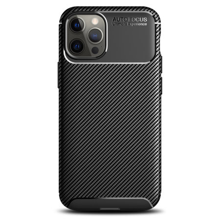 Olixar Carbon Fibre Apple iPhone 12 Pro Max Case - Black