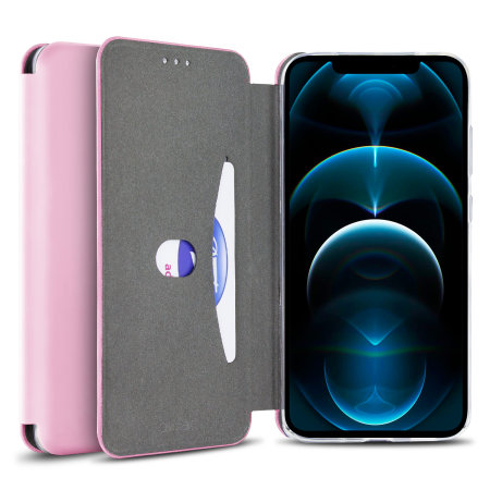 Olixar Soft Silicone Iphone 12 Pro Max Wallet Case Pastel Pink