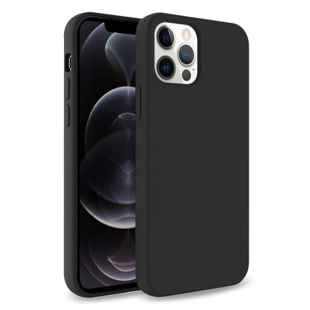 Olixar Soft Silicone iPhone 12 Pro Case - Black
