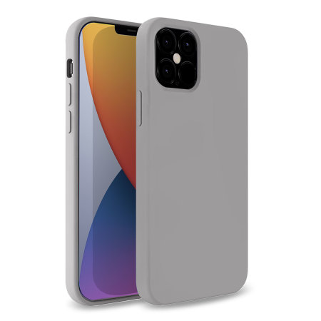 Olixar Soft Silicone iPhone 12 Pro Case - Grey