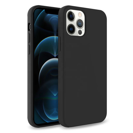 Olixar Soft Silicone iPhone 12 Pro Max Case - Black