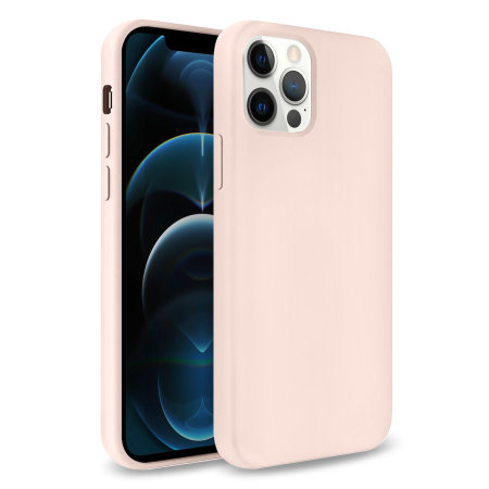 Olixar Soft Silicone iPhone 12 Pro Max Case - Pastel Pink