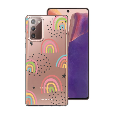 LoveCases Samsung Galaxy Note 20 Gel Case - Abstract Rainbow