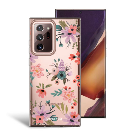 Samsung Galaxy Note 20 Ultra 5G Case Orange Flower Floral Blossom Design Slim TPU Bumpers Shockproof Phone Cover with Lanyard Neck Strap for Women Girls for Samsung Note 20 Ultra 5G 6.9 Inch 
